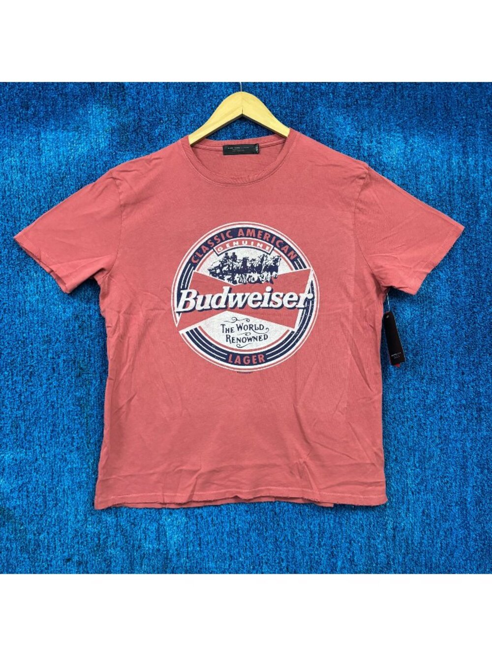 Budweiser King Of Beers Red T-Shirt Size Large